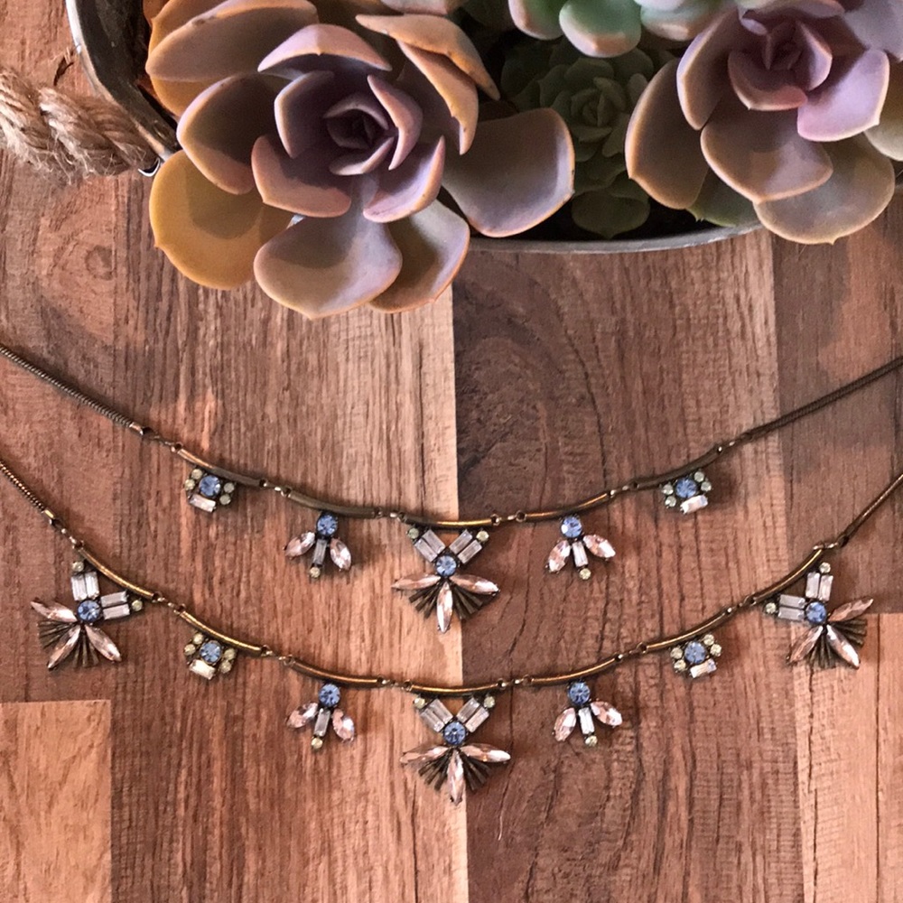 Gorgeous Pink and Blue Statement Necklace